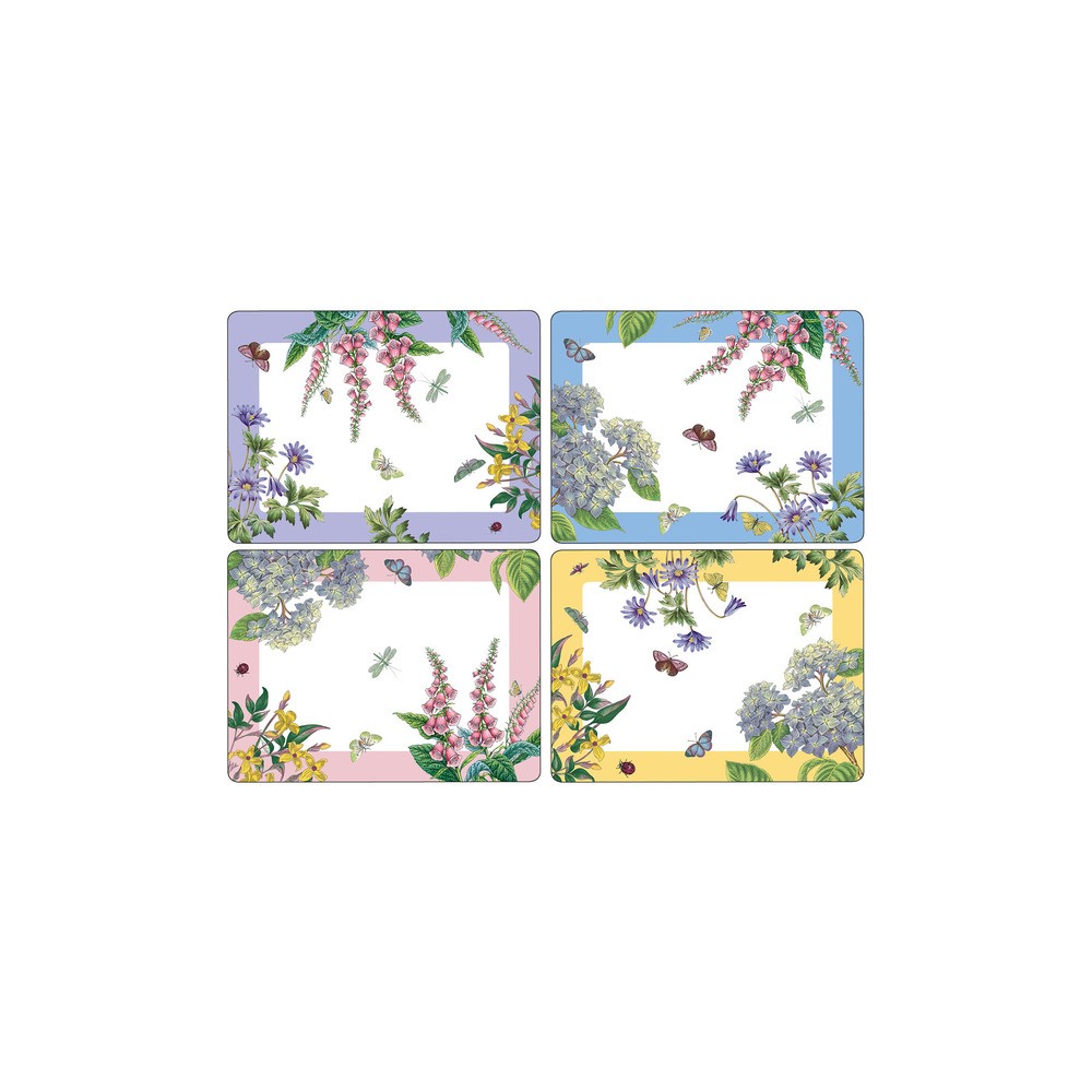 Набор подставок под горячее Pimpernel "Ботанический сад.Терраса" 40х29см, 4шт, пробковый дуб, пластик, Pimpernel, Великобритания