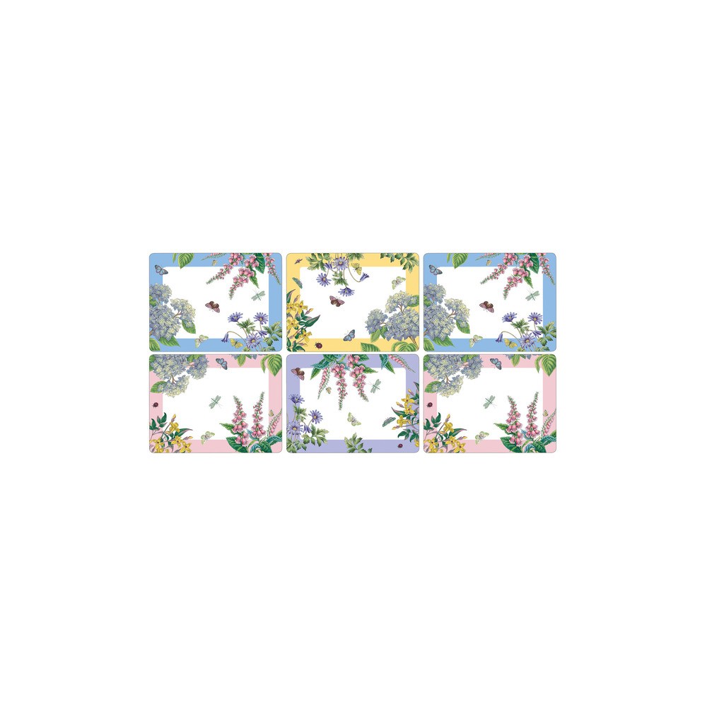 Набор подставок под горячее Pimpernel "Ботанический сад.Терраса" 30,5 x 23см, 6шт, пробковый дуб, пластик, Pimpernel, Великобритания