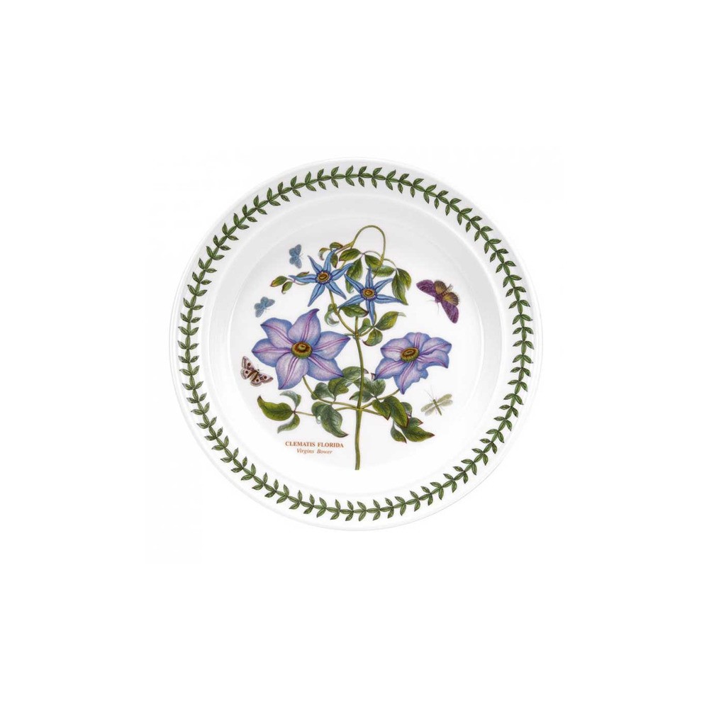 Тарелка обеденная Portmeirion "Ботанический сад. Клематис" 25см, Фаянс, Portmeirion, Великобритания