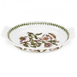 Блюдо для запекания с ручками Portmeirion "Ботанический сад. Шиповник" 23см, Фаянс, Portmeirion, Великобритания