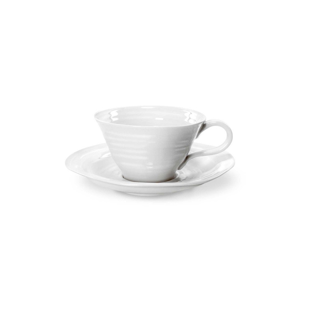 Чашка чайная с блюдцем Portmeirion "Софи Конран для Портмерион" 300мл (белая), Фарфор, Portmeirion, Великобритания