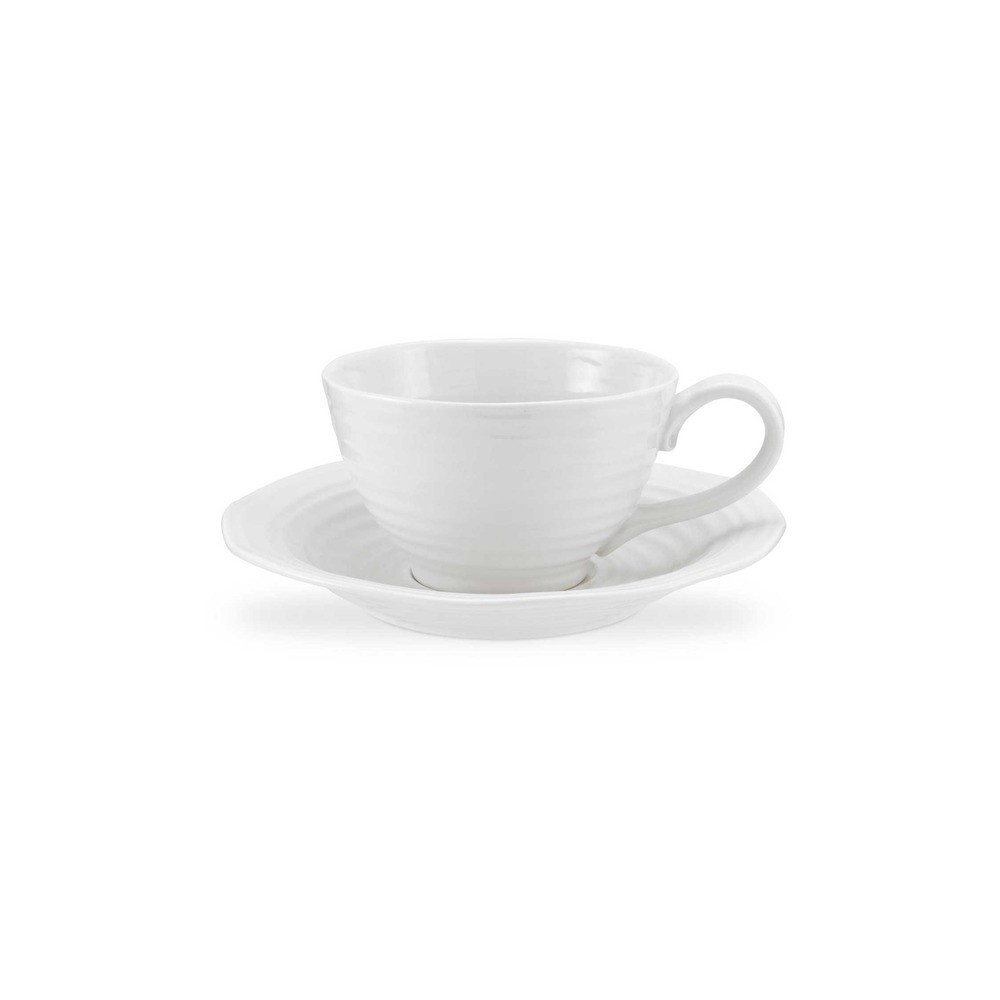 Чашка для завтрака с блюдцем Portmeirion "Софи Конран для Портмерион" 600мл (белая), Фарфор, Portmeirion, Великобритания