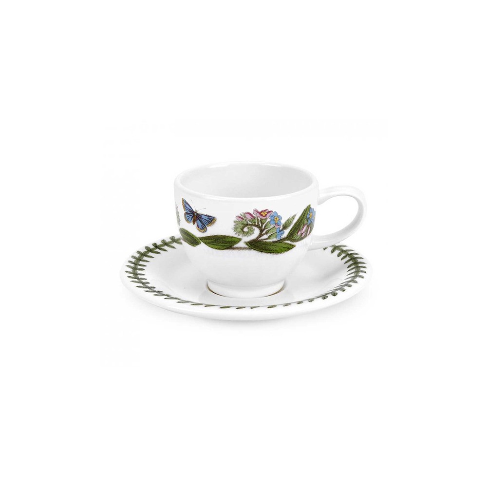 Чашка для эспрессо с блюдцем Portmeirion "Ботанический сад. Незабудка" 100мл, Фаянс, Portmeirion, Великобритания