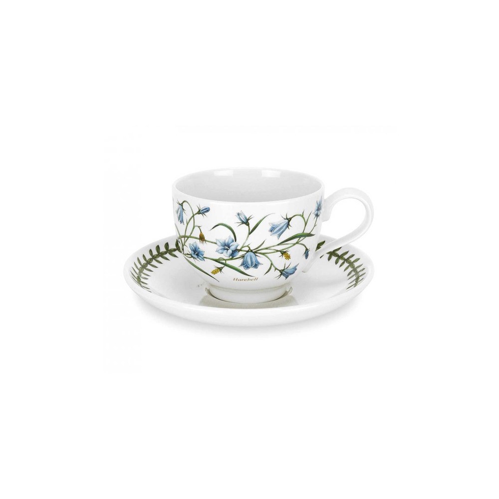 Чашка чайная с блюдцем Portmeirion "Ботанический сад. Колокольчик" 200мл, Фаянс, Portmeirion, Великобритания