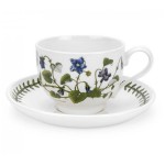 Чашка чайная с блюдцем Portmeirion "Ботанический сад. Фиалка" 200мл, Фаянс, Portmeirion, Великобритания