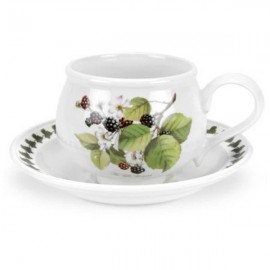 Чашка для завтрака с блюдцем Portmeirion "Помона. Ежевика" 270мл, Фаянс, Portmeirion, Великобритания