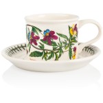 Чашка чайная с блюдцем Portmeirion "Ботанический сад. Фиалка трехцветная" 200мл, Фаянс, Portmeirion, Великобритания