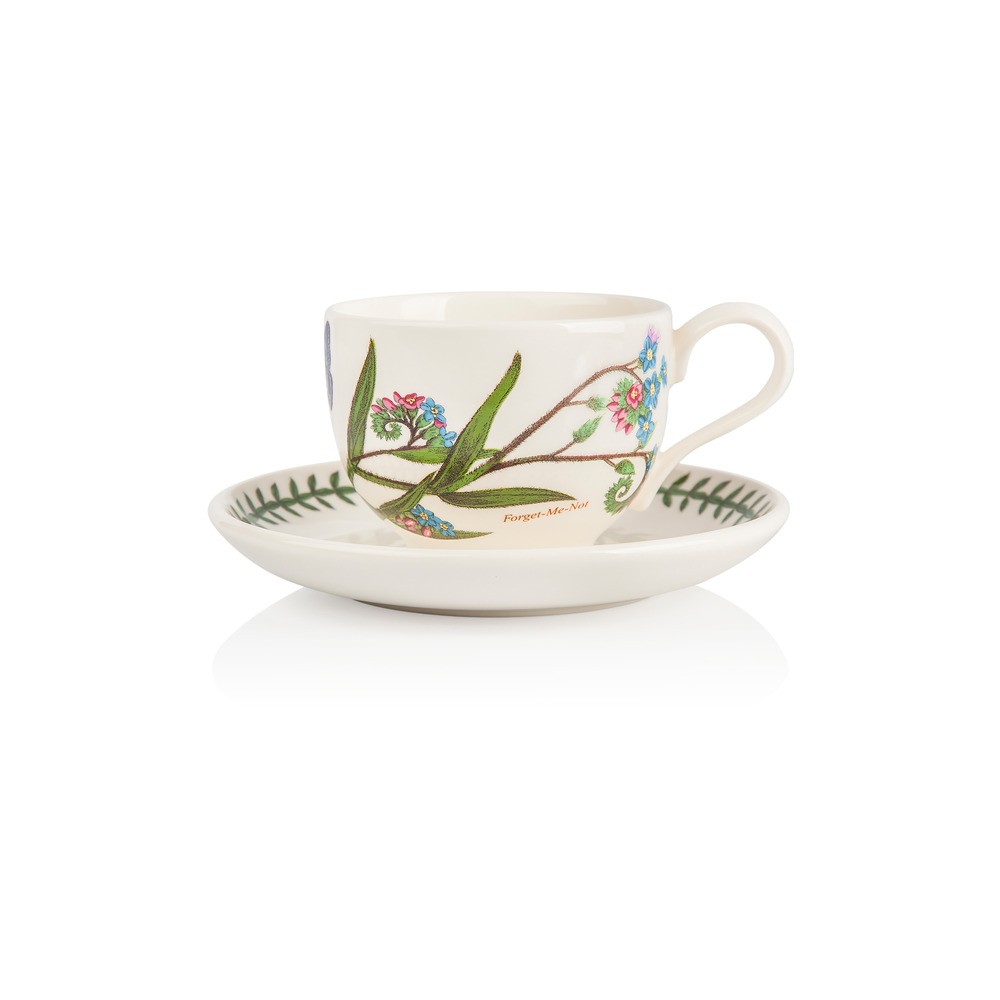 Чашка чайная с блюдцем Portmeirion "Ботанический сад. Незабудка" 200мл, Фаянс, Portmeirion, Великобритания