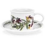 Чашка для завтрака с блюдцем Portmeirion "Ботанический сад. Фиалка трехцветная" 260мл, Фаянс, Portmeirion, Великобритания