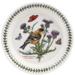 Тарелка обеденная Portmeirion "Ботанический сад. Птицы. Щегол" 25см, Фаянс, Portmeirion, Великобритания