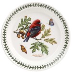 Тарелка обеденная Portmeirion "Ботанический сад. Птицы. Пиранга" 25см, Фаянс, Portmeirion, Великобритания