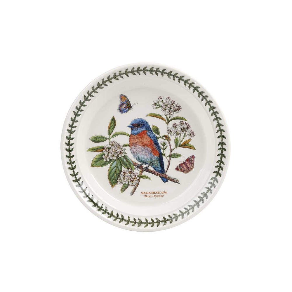 Тарелка закусочная Portmeirion "Ботанический сад. Птицы. Дрозд" 20см, Фаянс, Portmeirion, Великобритания