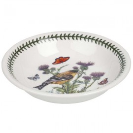 Тарелка для пасты Portmeirion "Ботанический сад. Птицы. Щегол" 20см, Фаянс, Portmeirion, Великобритания