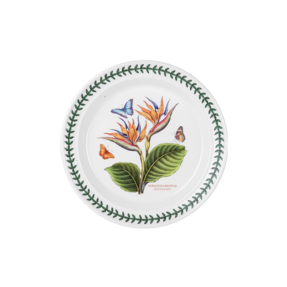 Тарелка обеденная Portmeirion "Ботанический сад. Экзотические цветы. Райская птица" 25см, Фаянс, Portmeirion, Великобритания