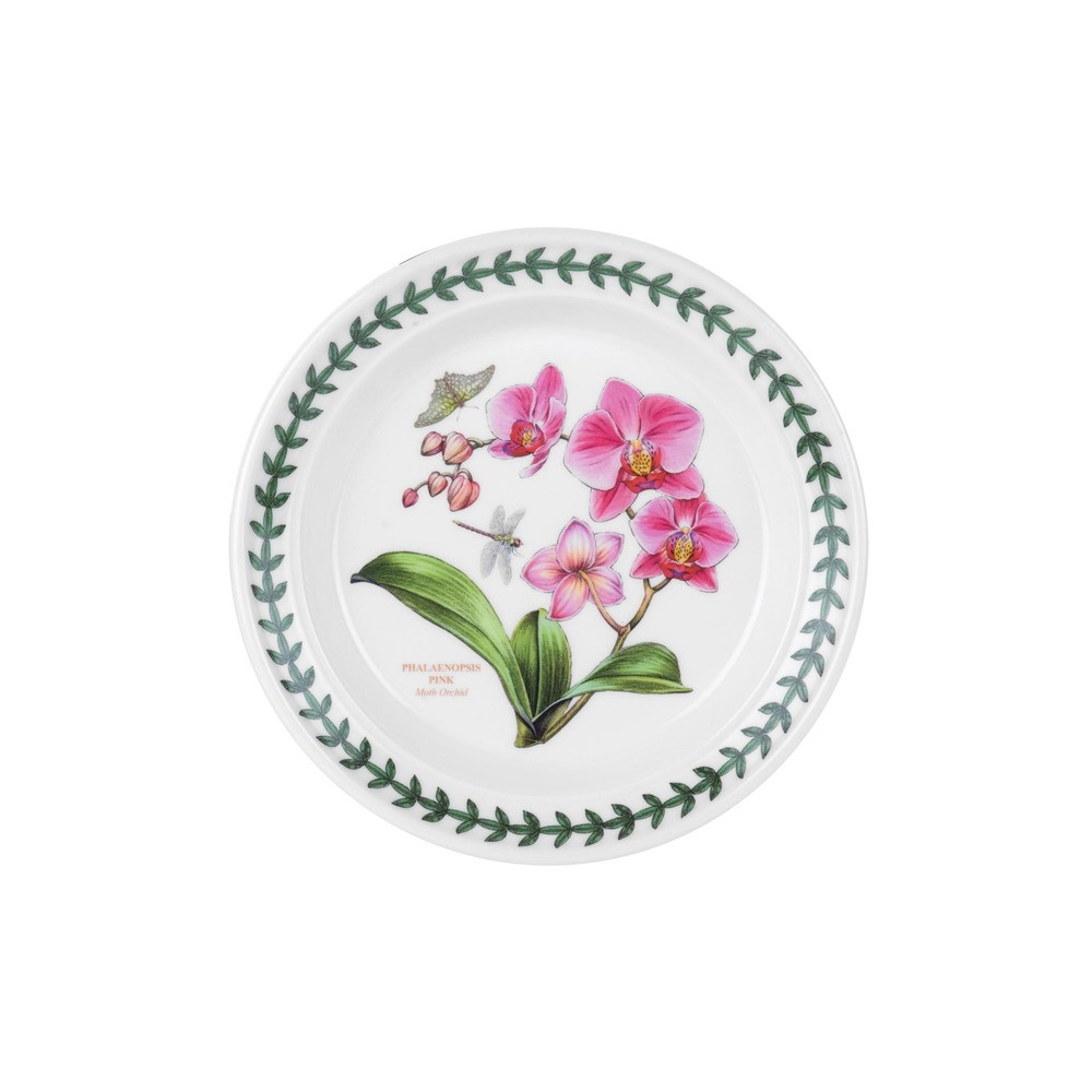Тарелка пирожковая Portmeirion "Ботанический сад. Экзотические цветы. Орхидея" 18см, Фаянс, Portmeirion, Великобритания