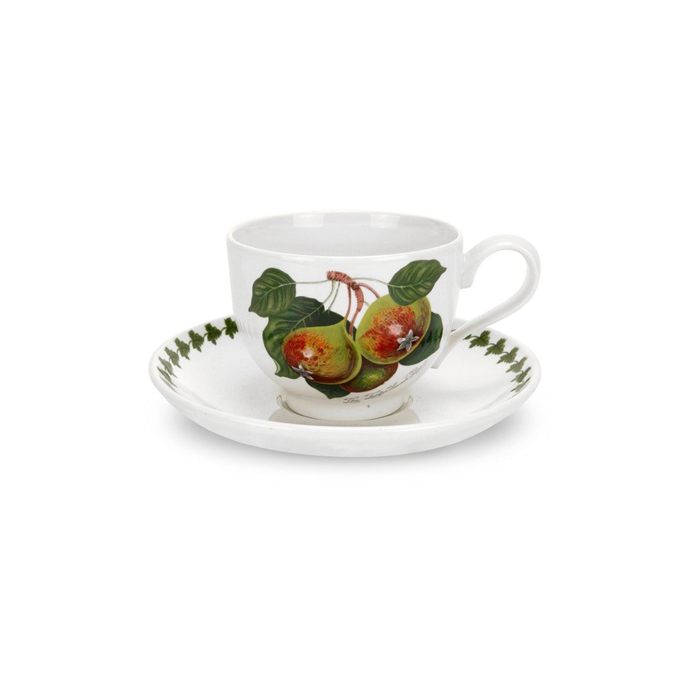 Чашка чайная с блюдцем Portmeirion "Помона. Груша" 200мл, Фаянс, Portmeirion, Великобритания