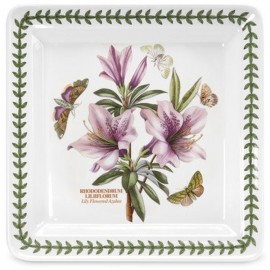 Блюдо квадратное  Portmeirion "Ботанический сад. Азалия" 26,5см, Фаянс, Portmeirion, Великобритания