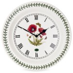 Часы настенные Portmeirion "Ботанический сад. Мак" 25см, Фаянс, Portmeirion, Великобритания