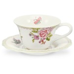 Чашка чайная с блюдцем Portmeirion "Фарфоровый сад. Сандерсон" 280мл, Твёрдый фарфор, Portmeirion, Великобритания