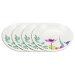 Набор тарелок для пасты Portmeirion "Водный сад" 22см, 4 шт, , Portmeirion, Великобритания