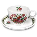 Чашка с блюдцем  Portmeirion "Ботанический сад. Морозник" 200мл (Декабрь), Фаянс, Portmeirion, Великобритания