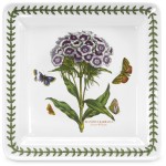 Тарелка квадратная  Portmeirion "Ботанический сад. Гвоздика турецкая" 21,5см, Фаянс, Portmeirion, Великобритания