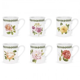 Набор кружек Portmeirion "Ботанический сад. Розы" 260мл, 6 шт, Фаянс, Portmeirion, Великобритания