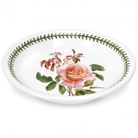 Тарелка для пасты Portmeirion "Ботанический сад. Розы. Наилучшие пожелания, чайная роза" 20см, Фаянс, Portmeirion, Великобритания