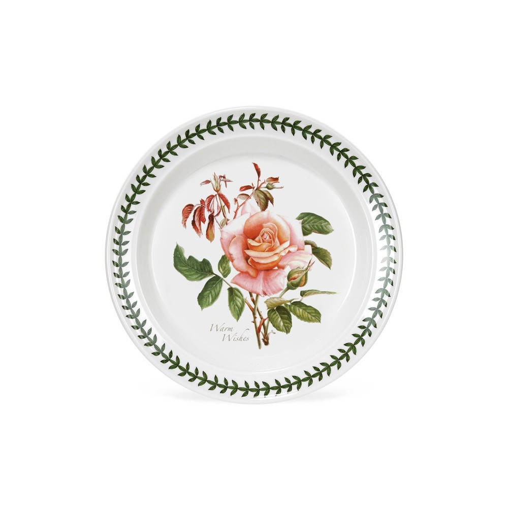 Тарелка закусочная Portmeirion "Ботанический сад. Розы. Наилучшие пожелания, чайная роза" 20см, Фаянс, Portmeirion, Великобритания