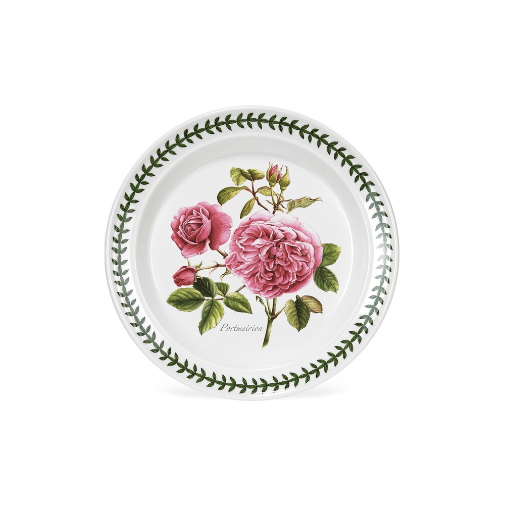 Тарелка обеденная Portmeirion "Ботанический сад. Розы. Портмейрион роза"25см, Фаянс, Portmeirion, Великобритания
