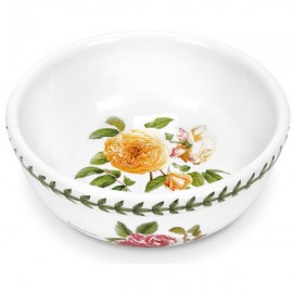 Чаша для фруктов Portmeirion "Ботанический сад. Розы. Джорджия,желтая роза" 13см, Фаянс, Portmeirion, Великобритания