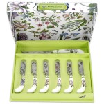 Набор ножей для масла и ножа для сыра  Portmeirion "Ботанический сад" 6 шт, п/к, Фарфор, Portmeirion, Великобритания