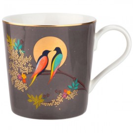 Кружка Portmeirion "Сара Миллер. Челси" 340мл (темно-серая), Фарфор, Portmeirion, Великобритания Кружка Portmeirion "Сара Миллер. Челси" 340мл (темно-серая), Фарфор, Portmeirion, Великобритания