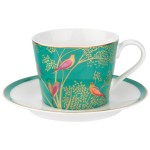 Чашка чайная с блюдцем Portmeirion 200мл "Сара Миллер.Челси"(зеленая), Фарфор, Portmeirion, Великобритания