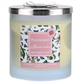 Свеча в банке с крышкой, с 2 фитилями Portmeirion "Ботанический сад. Тюльпан" 10см, Воск, Portmeirion, Великобритания