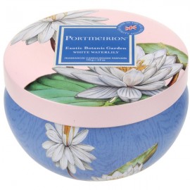 Свеча в жестяной банке Portmeirion "Экзотические цветы. Кувшинка" 9см, Воск, Portmeirion, Великобритания