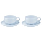 Набор чашек чайных с блюдцем Portmeirion "Выбор Портмейрион" 100мл, 2 шт (голубой), Фарфор, Portmeirion, Великобритания