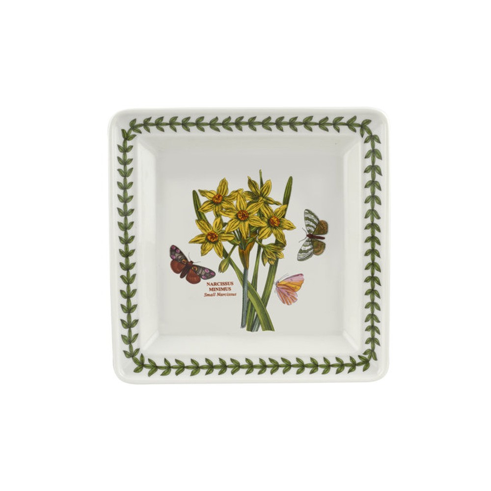 Набор тарелок квадратных  Portmeirion "Ботанический сад" 18 см, 6 шт, Керамика, Portmeirion, Великобритания