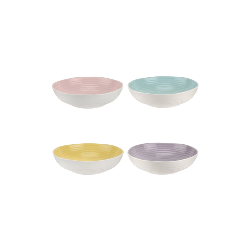 Набор тарелок для пасты Portmeirion "Софи Конран для Портмейрион" 23,5 см, 4 шт (4 цвета), Фарфор, Portmeirion, Великобритания