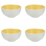 Набор из 4 салатников индивидуальных 14см "Софи Конран для Портмейрион" (желтые), Фарфор, Portmeirion, Великобритания