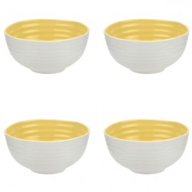 Набор из 4 салатников индивидуальных 14см "Софи Конран для Портмейрион" (желтые), Фарфор, Portmeirion, Великобритания