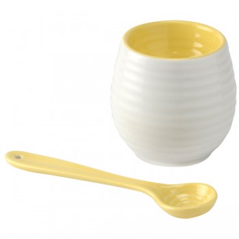 Набор из подставки для яйца 6см и ложки Portmeirion "Софи Конран для Портмейрион" 12см (желтый), Фарфор, Portmeirion, Великобритания