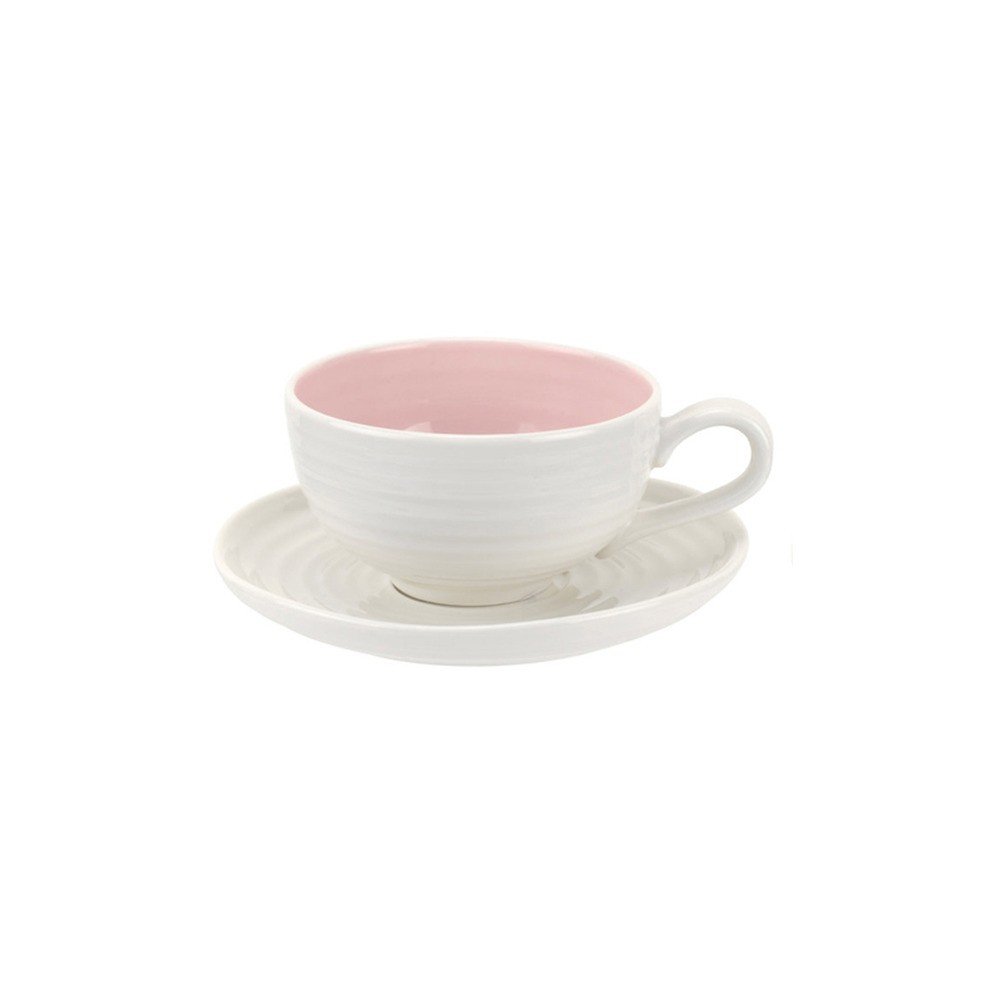 Чашка чайная с блюдцем Portmeirion "Софи Конран для Портмейрион" 200мл (розовая), Фарфор, Portmeirion, Великобритания