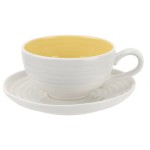 Чашка чайная с блюдцем Portmeirion "Софи Конран для Портмейрион" 200мл (желтая), Фарфор, Portmeirion, Великобритания