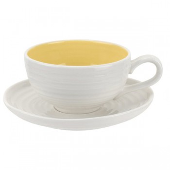 Чашка чайная с блюдцем Portmeirion "Софи Конран для Портмейрион" 200мл (желтая), Фарфор, Portmeirion, Великобритания