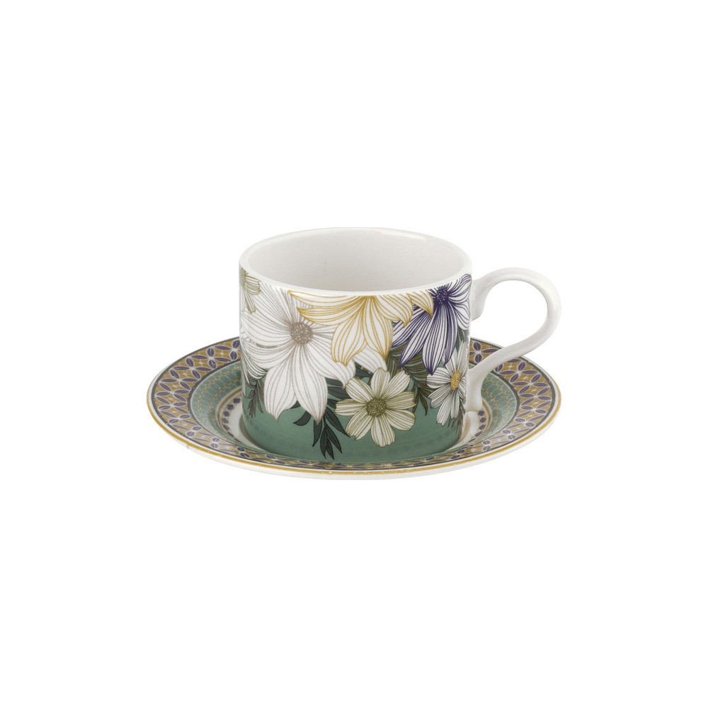 Чашка чайная с блюдцем Portmeirion "Атриум" 280мл, Керамика, Portmeirion, Великобритания