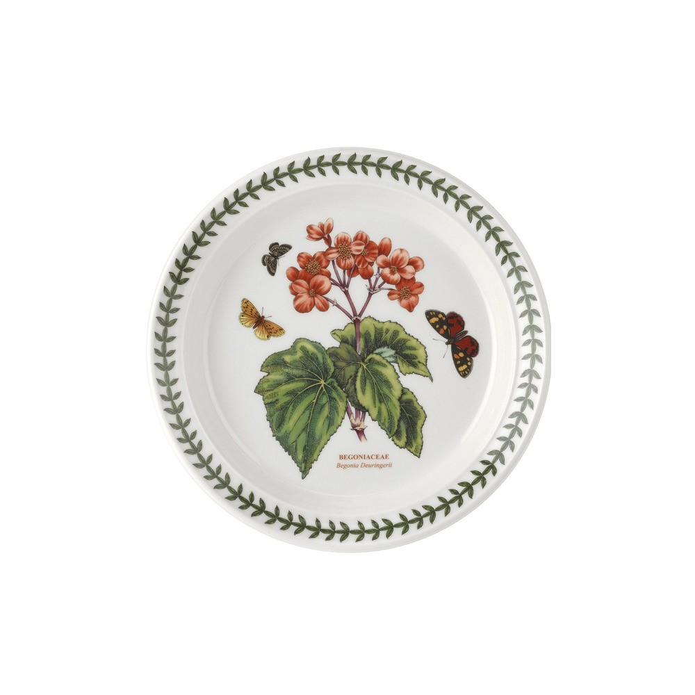 Тарелка закусочная Portmeirion "Ботанический сад" "Бегония" 20см, Керамика, Portmeirion, Великобритания