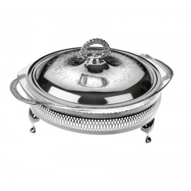 Мармит круглый с крышкой Queen Anne 29x24x15см, Сталь нержавеющая, Queen Anne, Великобритания