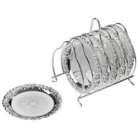 Набор подставок под стаканы Queen Anne, 6шт, Сталь нержавеющая, Queen Anne, Великобритания