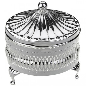 Масленка круглая с крышкой Queen Anne 11см, Сталь нержавеющая, Queen Anne, Великобритания